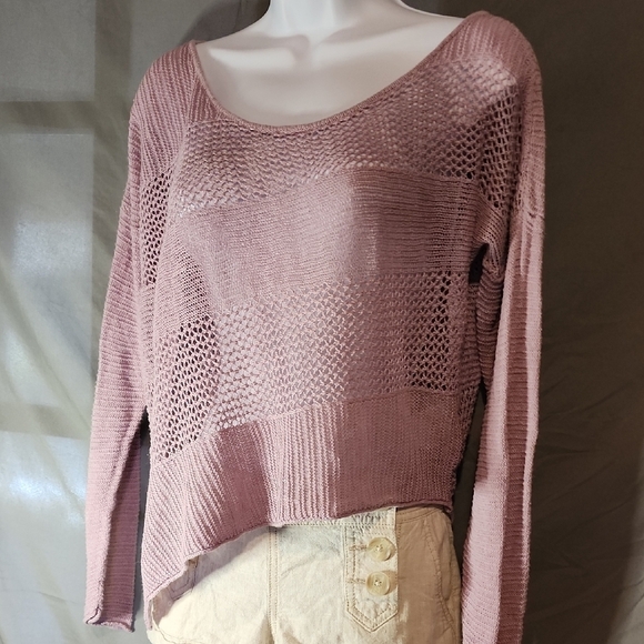 Prana Mauve Scoop Neck Sweater - Picture 3 of 8